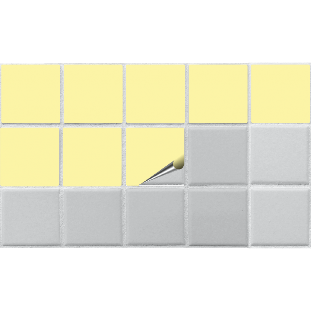Kiwistar Adesivi Per Piastrelle Arancioni Lucidi – 25 Pezzi Da 15x20 Cm – Rinnova La Cucina E Il Bagno
