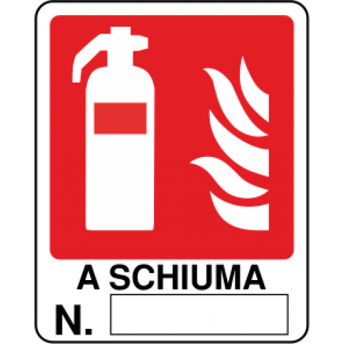 Segno di estintore a schiuma spray Immagini Vettoriali Stock