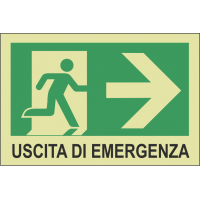 Astlight SAL5215.7F Cartello Fotoluminescente Per Evacuazione - Segnale Di Sicurezza Multicolore 320x160 Mm, Certificato AENOR