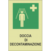 Adesivo fosforescente - doccia segnaletica adesiva fotoluminescente uscita di emergenza segnaletica adesiva fotoluminescente uscita di emergenza 31