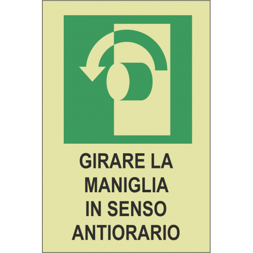 Cartelli fotoluminescenti in alluminio segnaletica sicurezza