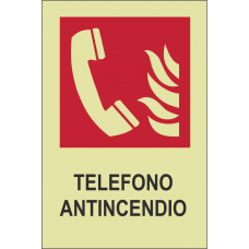 segnaletica adesiva fotoluminescente - telefono emergenza