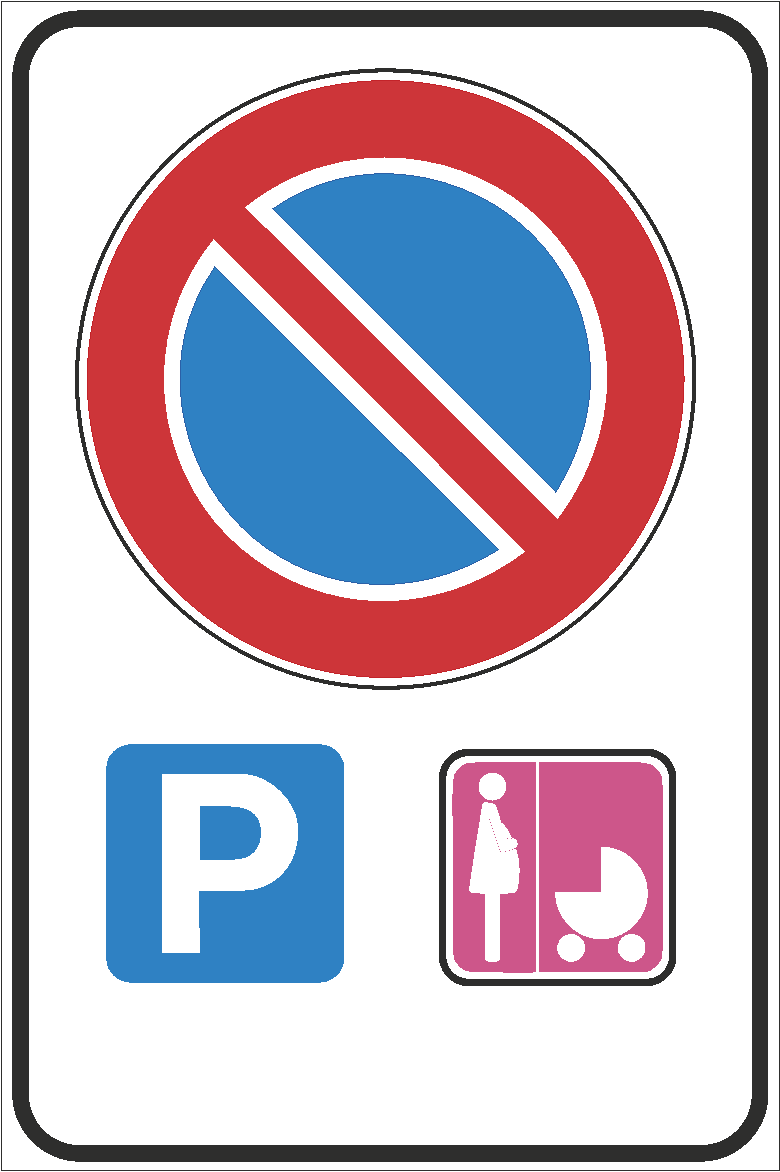 Cartello Parcheggio Vietato – Divertente Targa In Plastica 30x20 Cm Giallo/Rossa Per Garage E Aree Private – Komma Security